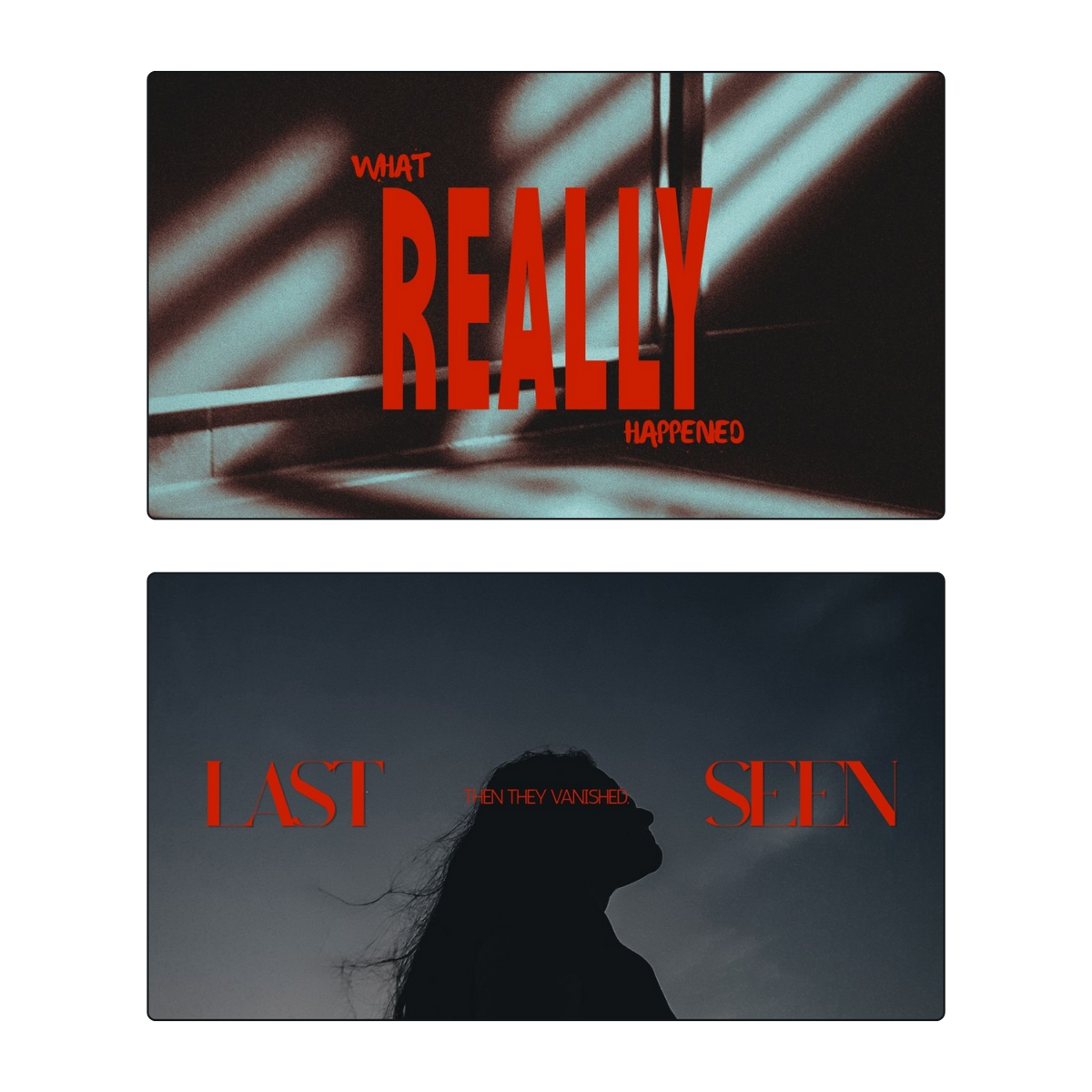 COLD CASE | 20 Youtube Thumbnail templates