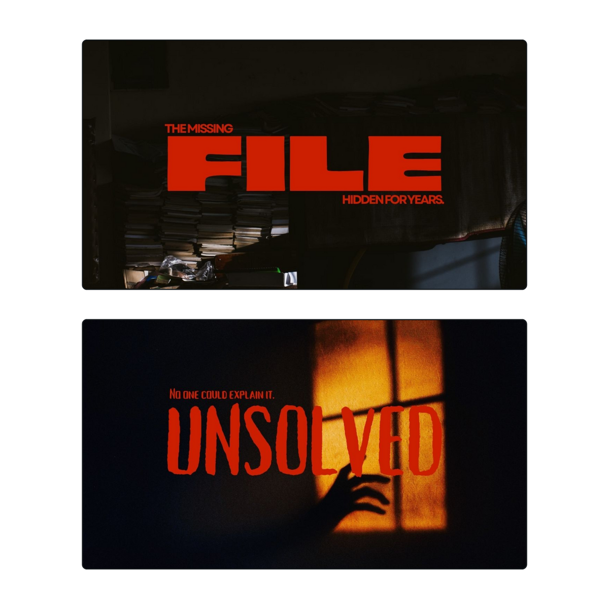 COLD CASE | 20 Youtube Thumbnail templates