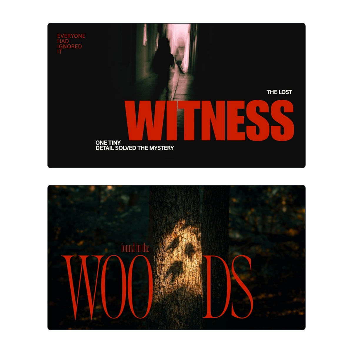 COLD CASE | 20 Youtube Thumbnail templates