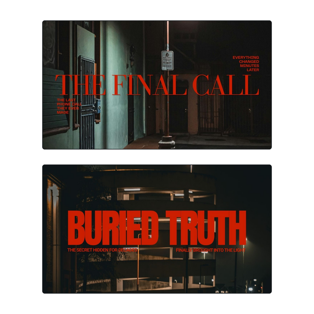 COLD CASE | 20 Youtube Thumbnail templates