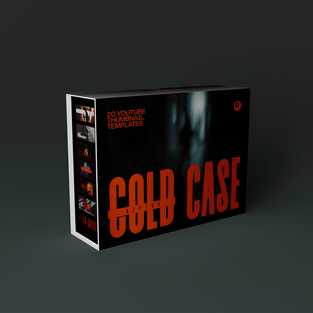 COLD CASE | 20 Youtube Thumbnail templates