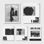 Raw Cut | 10 Instagram post templates & 5 carousel post templates