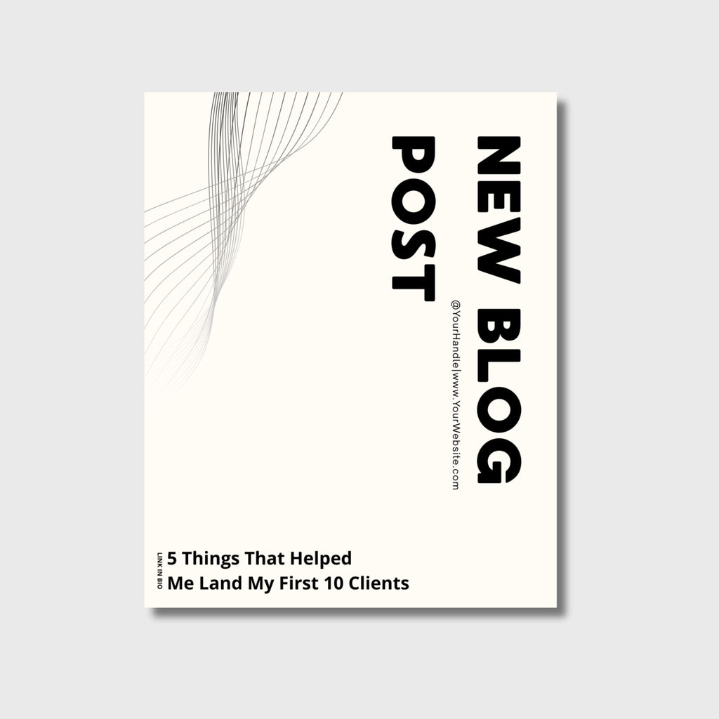 Clean Kit Vol. 1 | 10 Instagram post templates