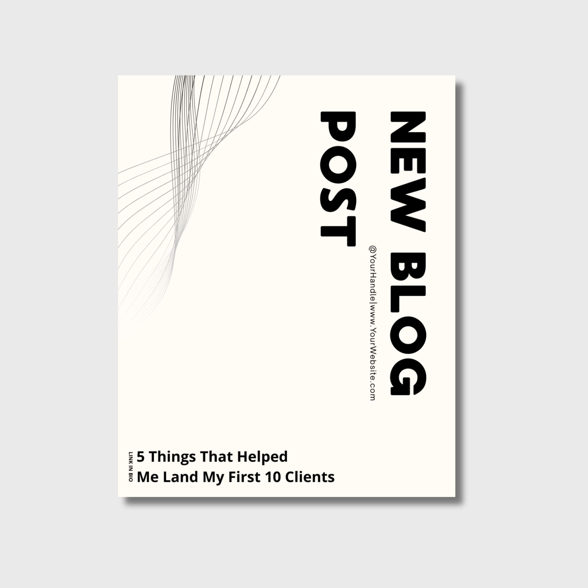 Clean Kit Vol. 1 | 10 Instagram post templates